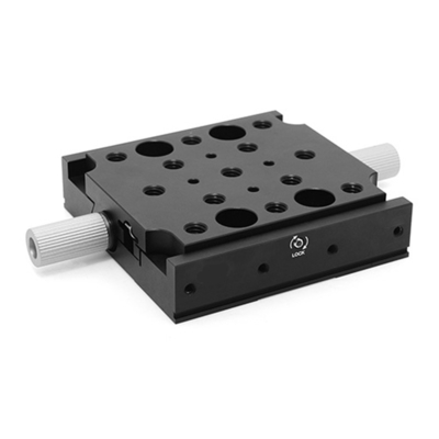 Double Knob Adjustment Swallowtail Motorized Linear Stage Travel ± 12.5mm