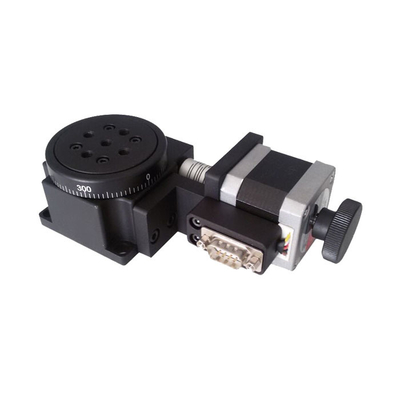 90 : 1 Continuous Motorized Rotation Stage Miniature Rotary Stage 60mm