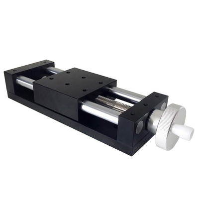 High Strength Aluminum Alloy Manual Linear Stage Black Anodizing